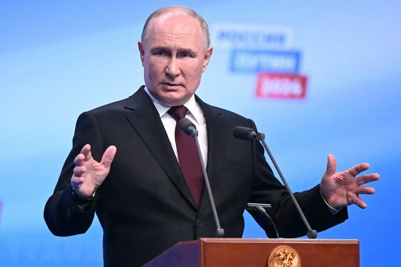 Tổng Bí thư Nguyễn Phú Trọng chúc mừng Tổng thống Nga Vladimir Putin
