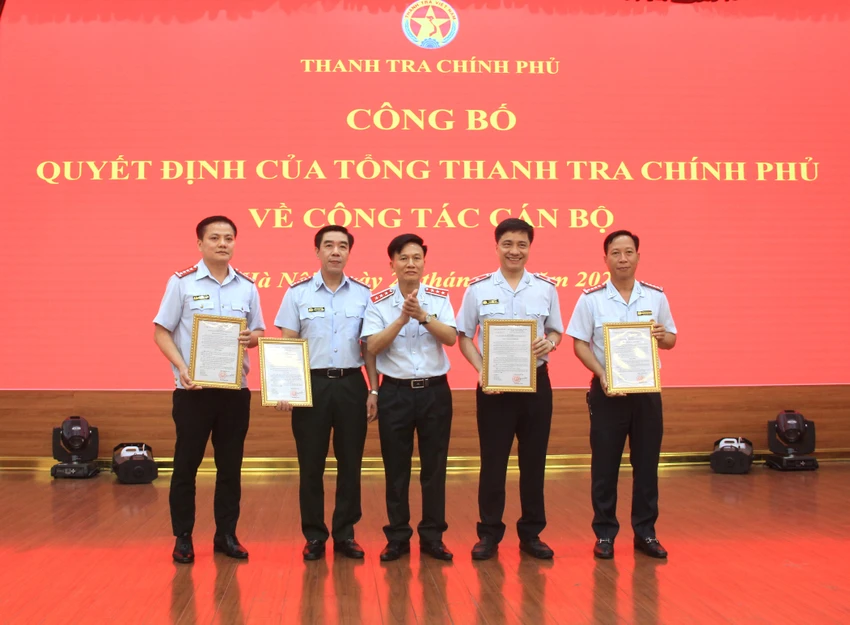 Bản tin nhân sự: Thanh tra Chính phủ điều động, bổ nhiệm nhiều vị trí lãnh đạo