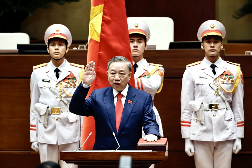 Chủ tịch nước Tô Lâm: Tôi sẽ dốc toàn bộ tâm sức, trí lực phụng sự đất nước, phục vụ Nhân dân