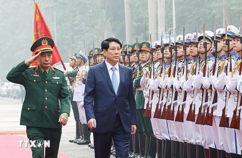 Chủ tịch nước Lương Cường dự, chỉ đạo Hội nghị Quân chính toàn quân 2024