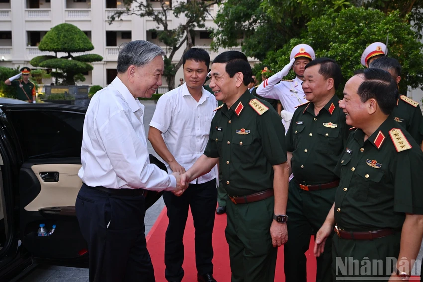 Tổng Bí thư Tô Lâm dự gặp mặt đại biểu Bộ Quốc phòng, Bộ Công an và Bộ Ngoại giao