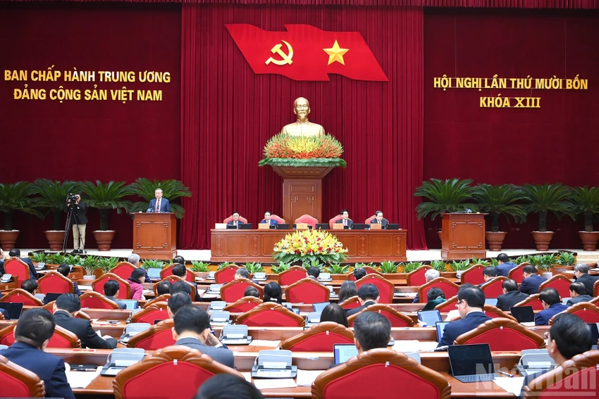 Những hình ảnh tại phiên khai mạc Hội nghị lần thứ 14 Trung ương Đảng khóa XIII