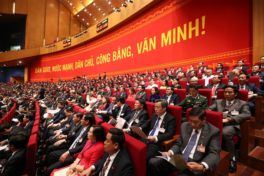 Chùm ảnh: Các đại biểu tại phiên trù bị Đại hội XIII của Đảng ảnh 12 Chùm ảnh: Các đại biểu tại phiên trù bị Đại hội XIII của Đảng ảnh 12