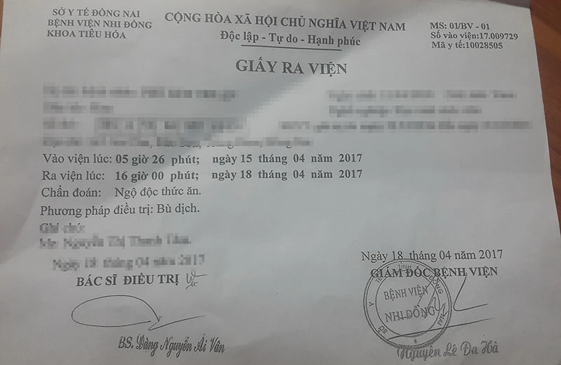 Phụ huynh tố trường ở Đồng Nai giấu 1 vụ ngộ độc ảnh 3 Phụ huynh tố trường ở Đồng Nai giấu 1 vụ ngộ độc ảnh 3