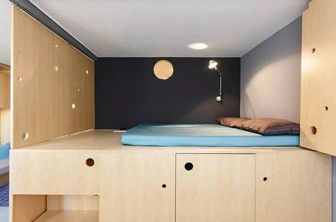 Căn hộ 30 m2 nhưng quá nhiều chỗ để đồ ảnh 6 Căn hộ 30 m2 khiến khách bất ngờ vì quá nhiều chỗ để đồ
