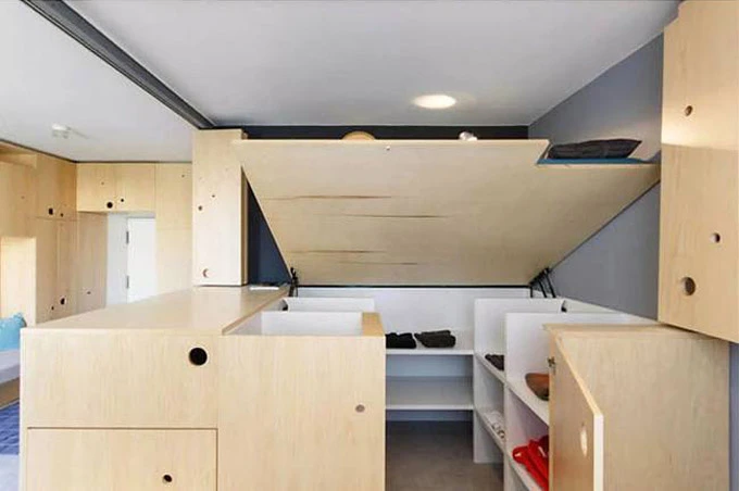 Căn hộ 30 m2 nhưng quá nhiều chỗ để đồ ảnh 7 Căn hộ 30 m2 khiến khách bất ngờ vì quá nhiều chỗ để đồ