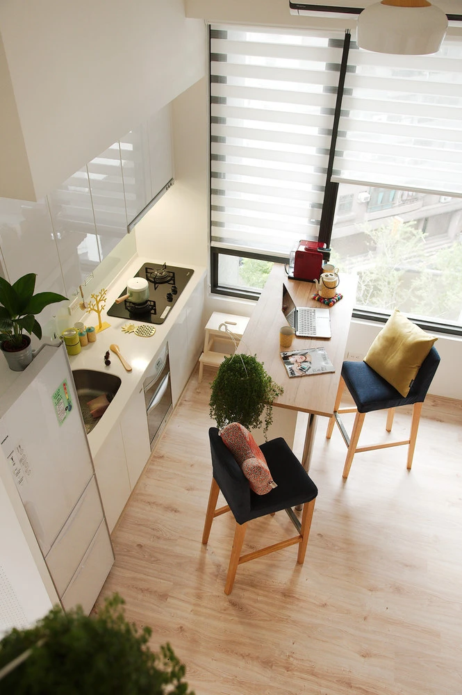 Căn hộ 45 m2 vẫn đủ tiện nghi dành cho người trẻ hình ảnh 4 Can ho 45 m2 van du tien nghi danh cho nguoi tre hinh anh 4