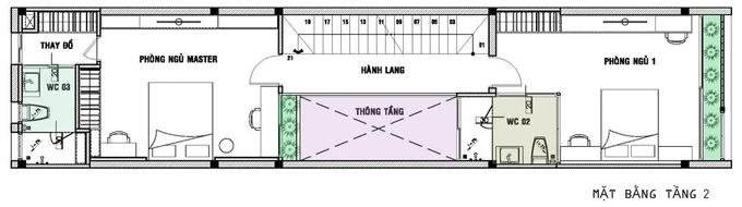 Nhà ống sâu hun hút xây sao cho đẹp? ảnh 1 Tư vấn xây nhà ống sâu hun hút mà phòng nào cũng sáng
