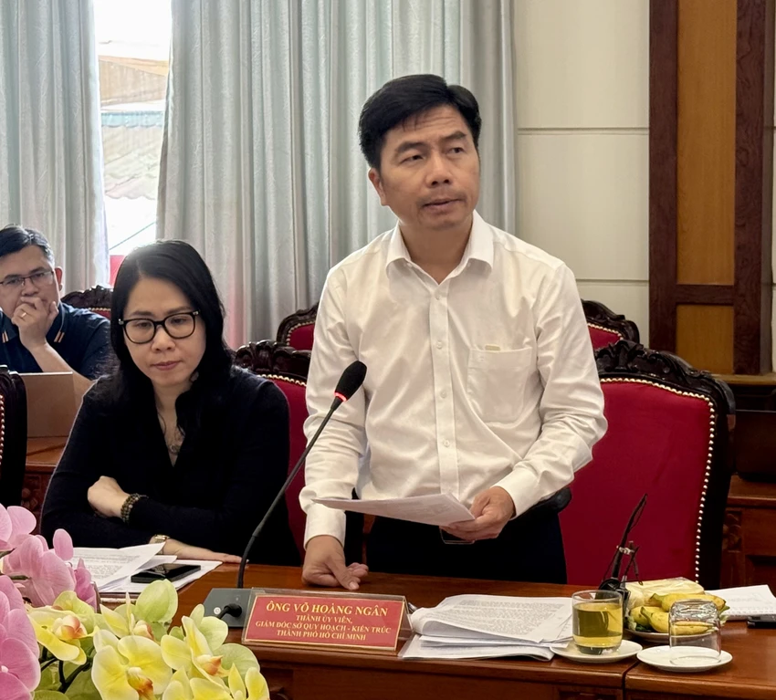 Giám đốc Sở Quy hoạch -Kiến Trúc TP.HCM Võ Hoàng Ngân. Ảnh: NGUYỄN CHÂU