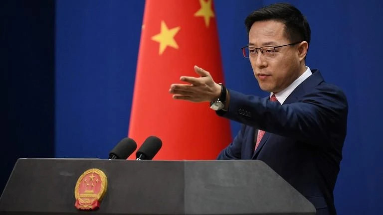 Phát ngôn viên Bộ Ngoại giao Trung Quốc Triệu Lập Kiên. Ảnh: AFP