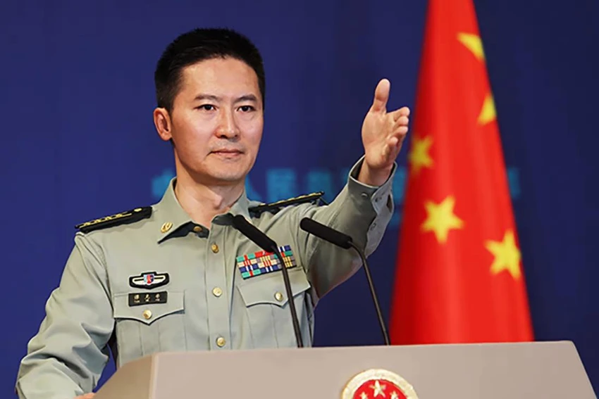 Phát ngôn viên Bộ Quốc phòng Trung Quốc Đàm Khắc Phi. Ảnh: SCMP Phát ngôn viên Bộ Quốc phòng Trung Quốc Đàm Khắc Phi. Ảnh: SCMP