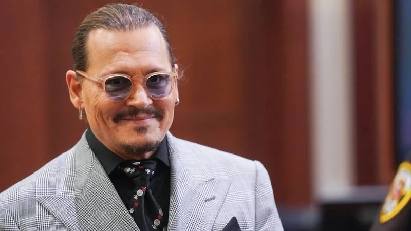 Nam diễn viên Johnny Depp tại tòa án. Ảnh: CNN Nam diễn viên Johnny Depp tại tòa án. Ảnh: CNN