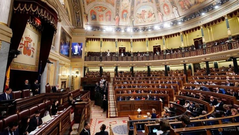 Một phiên họp của Quốc hội Tây Ban Nha vào ngày 3-12-2019. Ảnh: REUTERS