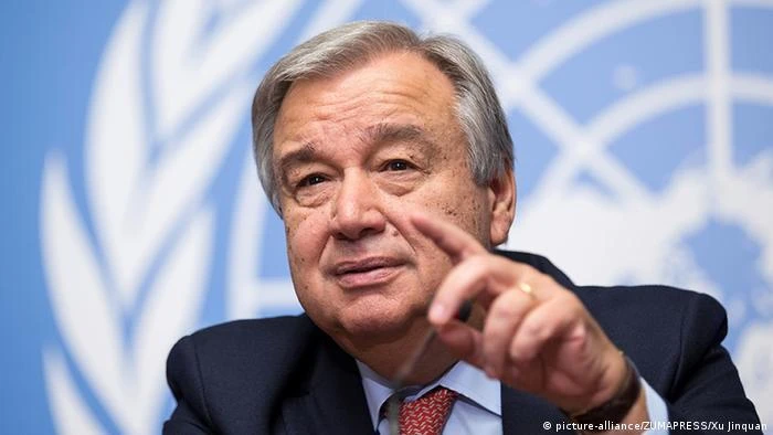 Tổng thư ký Liên Hợp Quốc Antonio Guterres. Ảnh: DW Tổng thư ký Liên Hợp Quốc Antonio Guterres. Ảnh: DW