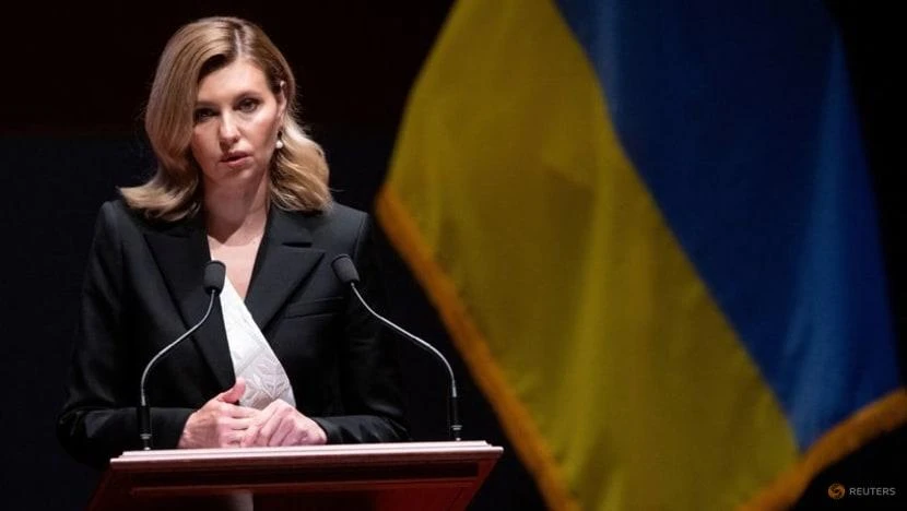 Đệ nhất phu nhân Ukraine - bà Olena Zelenska phát biểu trước các thành viên Hạ viện và Thượng viện Mỹ hôm 20-7. Ảnh: REUTERS Đệ nhất phu nhân Ukraine - bà Olena Zelenska phát biểu trước các thành viên Hạ viện và Thượng viện Mỹ hôm 20-7. Ảnh: REUTERS