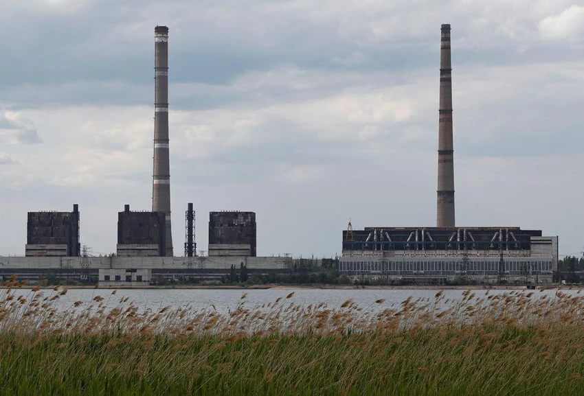 Nhà máy điện Vuhlehirska ở TP Svitlodarsk, tỉnh Donetsk, Ukraine, ngày 25-5. Ảnh: REUTERS