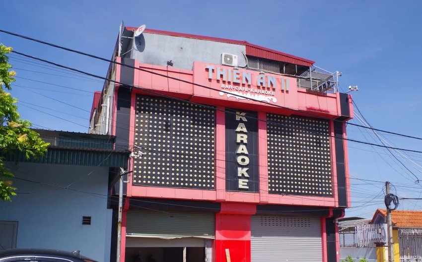 Quán karaoke Thiên Ân 2 tại xã Thuỵ Hương, huyện Kiến Thuỵ. Ảnh: CA Hải Phòng