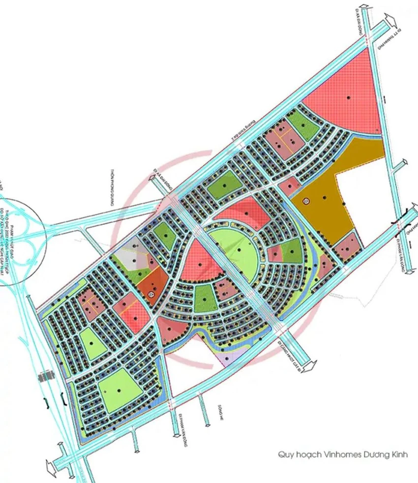 Quy hoạch khu đô thị của Vinhomes tại quận Dương Kinh và huyện Kiến Thuỵ, Hải Phòng