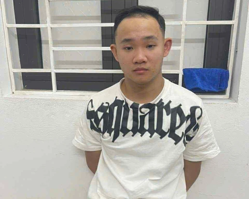 Nghi phạm Bùi Ngọc Đức, kẻ gây án khiến cụ bà 75 tuổi tử vong trong tư thế chân tay bị trói. Ảnh: CAQN