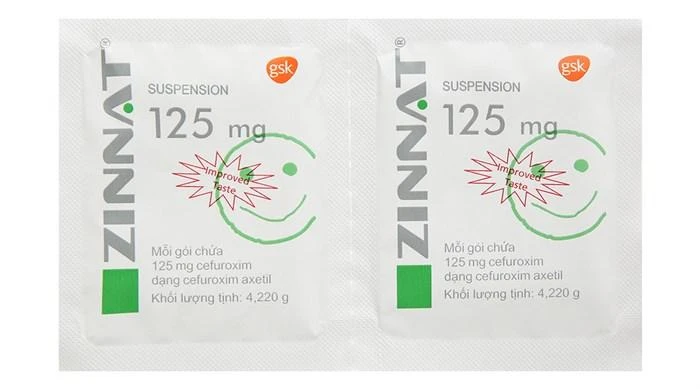 Thuốc thuốc kháng sinh cốm pha hỗn dịch uống Zinnat Suspension 125mg. Ảnh: MH Thuốc thuốc kháng sinh cốm pha hỗn dịch uống Zinnat Suspension 125mg. Ảnh: MH