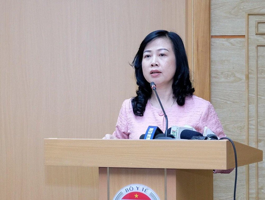 Bà Đào Hồng Lan, Quyền Bộ trưởng Y tế phát biểu tại hội nghị. Ảnh: BYT Bà Đào Hồng Lan, Quyền Bộ trưởng Y tế phát biểu tại hội nghị. Ảnh: BYT