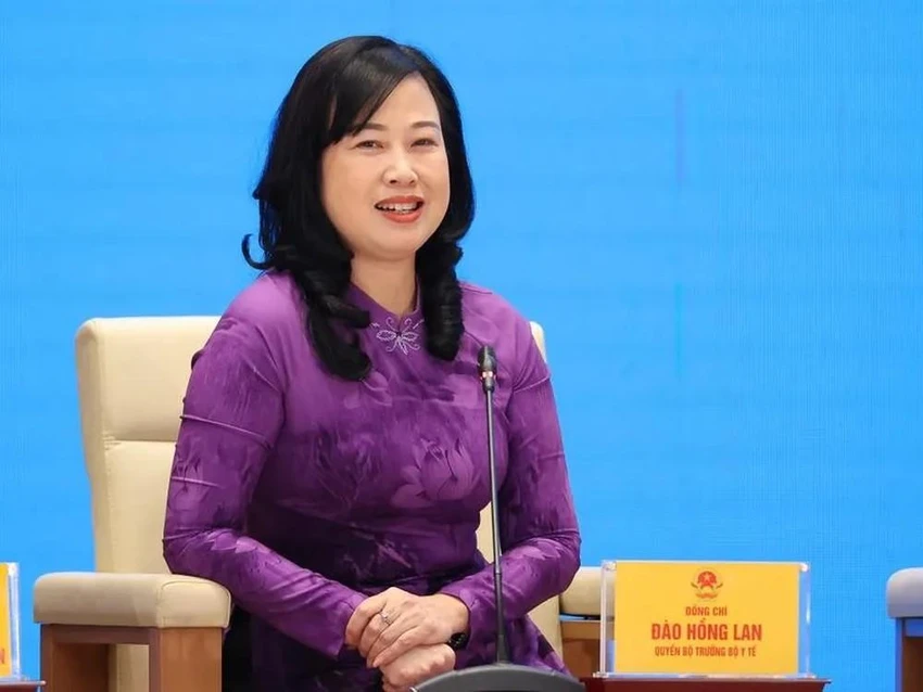 Quyền Bộ trưởng Y tế Đào Hồng Lan. Ảnh: VGP