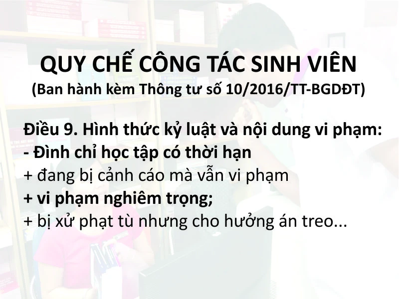 Cấm học vì photo sách: Pháp lý và nội quy vênh nhau ảnh 1 Cấm học vì photo sách: Pháp lý và nội quy vênh nhau ảnh 1