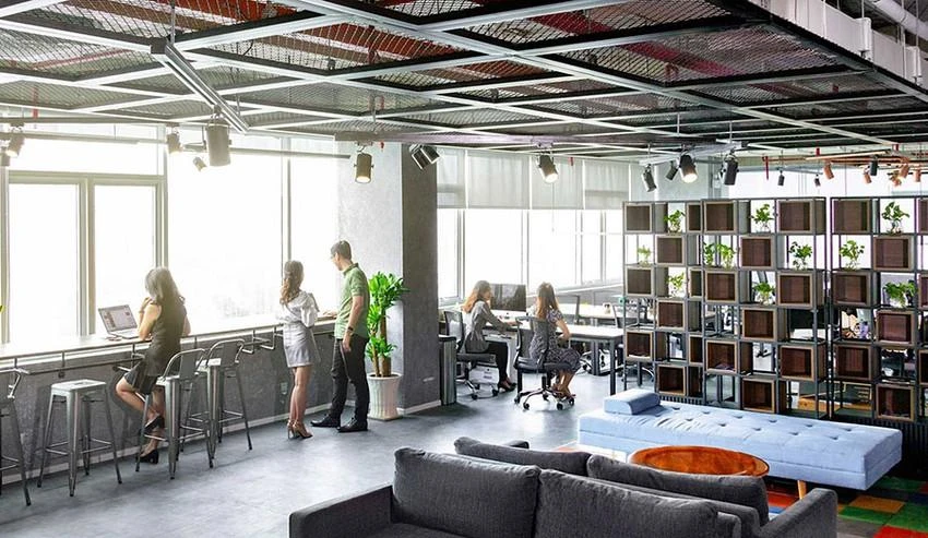 Mô hình văn phòng Hub & spoke được dự đoán sẽ là xu hướng trong tương lai. ẢNH: QUANG HUY Mô hình văn phòng Hub & spoke được dự đoán sẽ là xu hướng trong tương lai. ẢNH: QUANG HUY