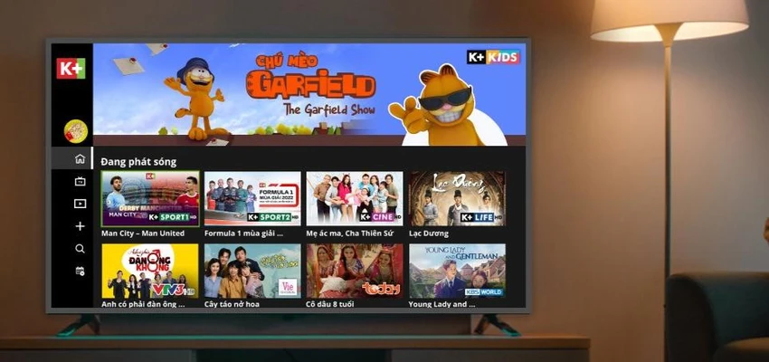 K+ ra mắt app trên Smart TV. ẢNH: N. HÀ K+ ra mắt app trên Smart TV. ẢNH: N. HÀ