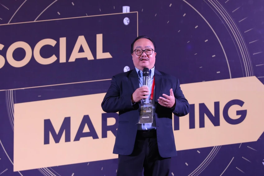 Ông Nguyễn Ngọc Dũng, Chủ tịch VECOM phát biểu tại diễn đàn Tiếp thị trực tuyến 2022. ẢNH: VECOM Ông Nguyễn Ngọc Dũng, Chủ tịch VECOM phát biểu tại diễn đàn Tiếp thị trực tuyến 2022. ẢNH: VECOM