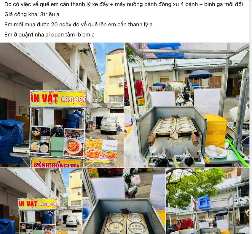 thanh lý máy bánh đồng xu phô mai