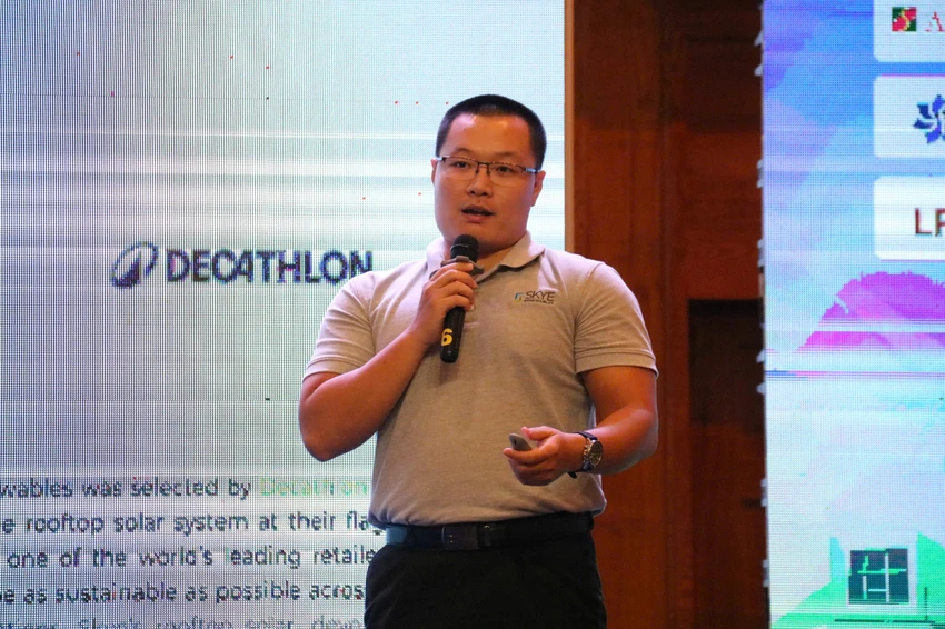 Ông Lương Thanh Hải, Chuyên gia Phát triển dự án Công ty Skye Renewables Việt Nam. ẢNH: NHƯ NGỌC