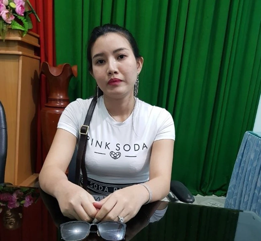 Hồ Thị Ngọc Yến lúc mới bị bắt. Ảnh: PN Hồ Thị Ngọc Yến lúc mới bị bắt. Ảnh: PN