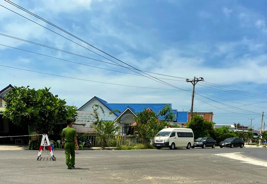 Hiện trường vụ án mạng. Ảnh: PĐ Hiện trường vụ án mạng. Ảnh: PĐ