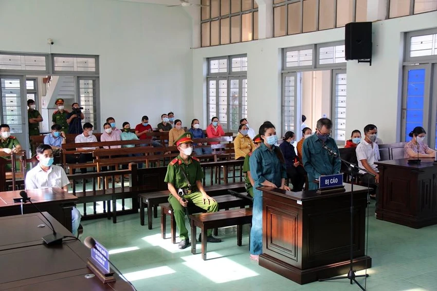 Quang cảnh phiên tòa chiều 30-5. Ảnh: PĐ