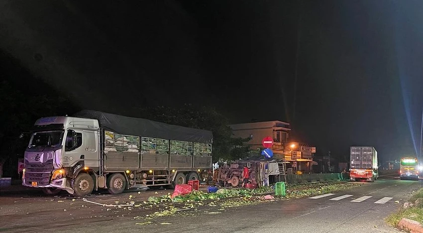 Hiện trường vụ tai nạn. Ảnh: PS