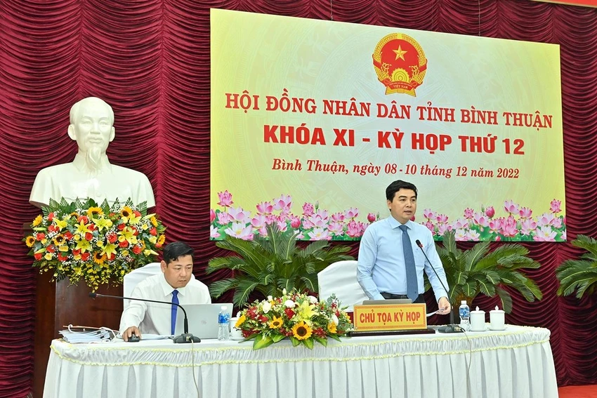 Ông Nguyễn Hoài Anh, chủ tọa kỳ họp phát biểu. Ảnh ĐH. Ông Nguyễn Hoài Anh, chủ tọa kỳ họp phát biểu. Ảnh ĐH.