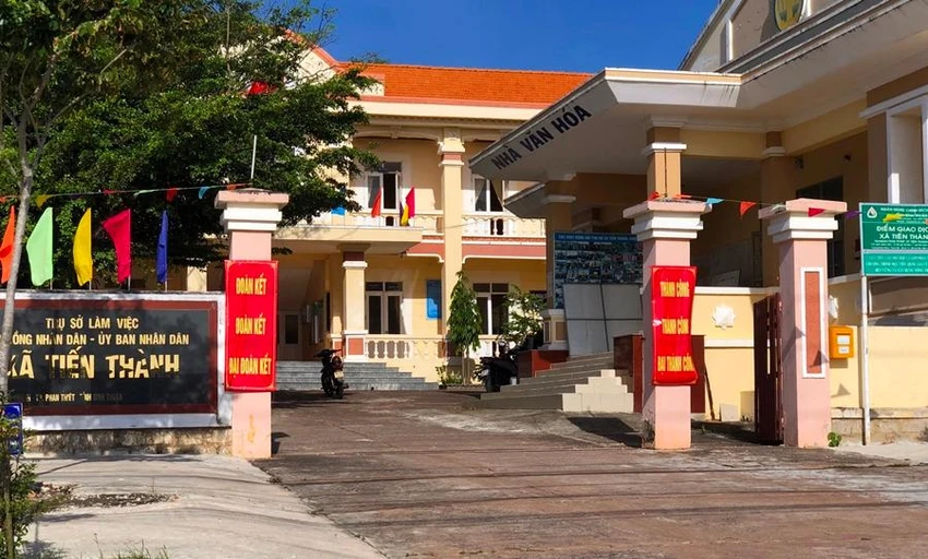 Trụ sở UBND xã Tiến Thành. Ảnh PN. Trụ sở UBND xã Tiến Thành. Ảnh PN.