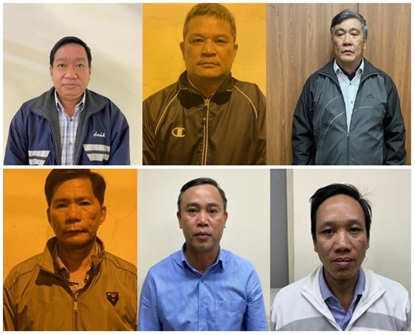 Sáu bị can bị bắt giam ngày 12-12-2022.