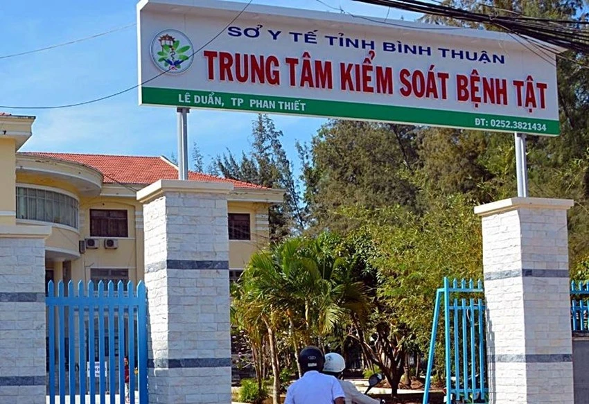 Trụ sở Trung tâm Kiểm soát bệnh tật tỉnh Bình Thuận. Ảnh PĐ.
