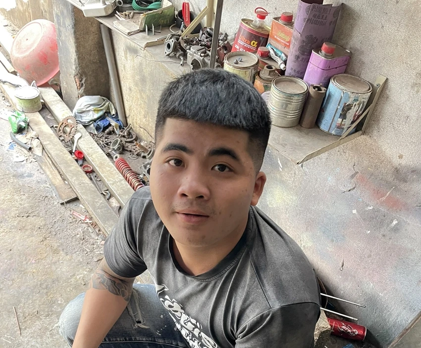 Thời điểm Huy bị bắt giữ. Ảnh: LL Thời điểm Huy bị bắt giữ. Ảnh: LL