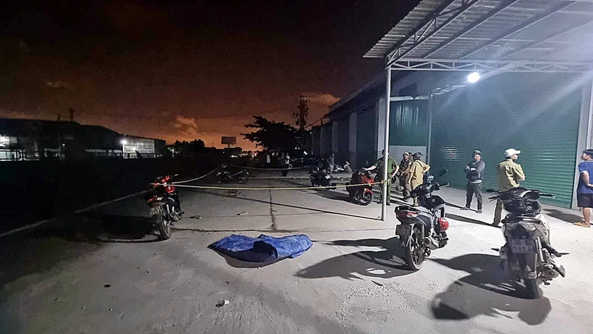 Hiện trường vụ án mạng. Ảnh PP. Hiện trường vụ án mạng. Ảnh PP.
