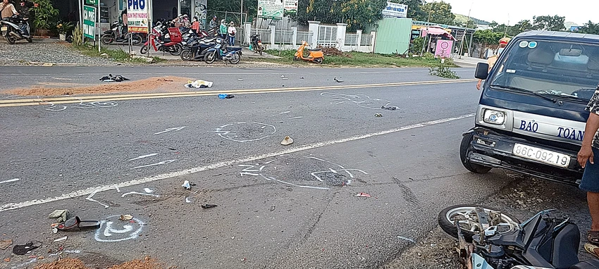 Hai vợ chồng trẻ tử vong trong vụ tai nạn giao thông trên QL1A