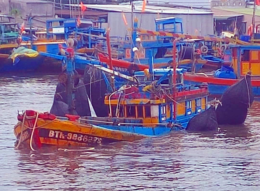 rơi xuống biển
