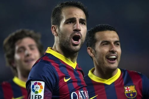 Fabregas và Pedro có một trận đấu xuất sắc. GRA319-BARCELONA-08-01-2014-El-1754-5885