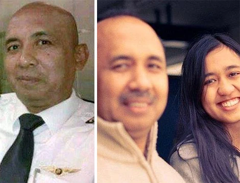 Cơ trưởng MH370 thực hiện cuộc gọi bí ẩn trước khi cất cánh ảnh 1 Cơ trưởng Zaharie Ahmad Shah và con gái Aishah Zaharie.