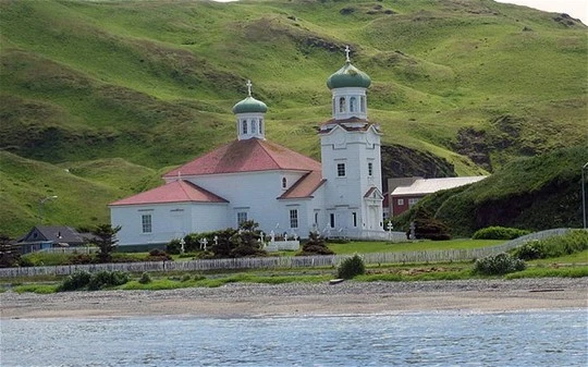Một nhà thờ Chính thống giáo ở Alaska. Ảnh: BRENDAN MINISH