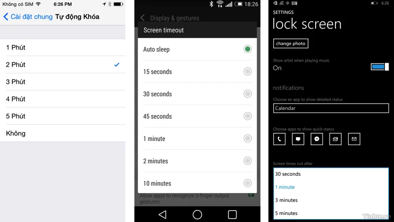 Thủ thuật giúp bạn tiết kiệm pin cho smartphone ảnh 2 Auto_lock.