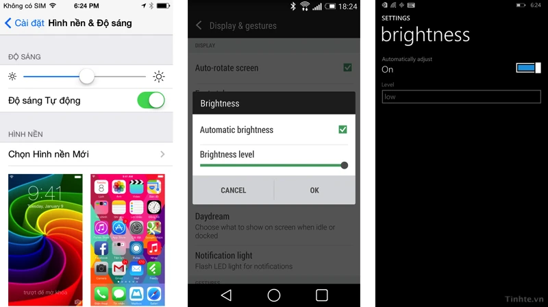 Thủ thuật giúp bạn tiết kiệm pin cho smartphone ảnh 1 Do_sang_tu_dong.