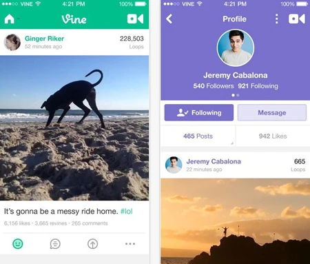 mạng xã hội, Snapchat, Vine, Secrets